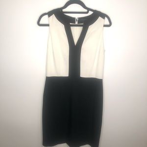 Banana Republic Black/White Editor Dress